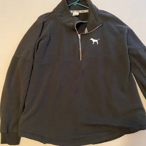 Pink Sweatshirt half zip